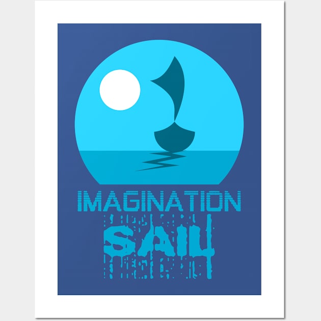 imagination sail Wall Art by taniplusshop